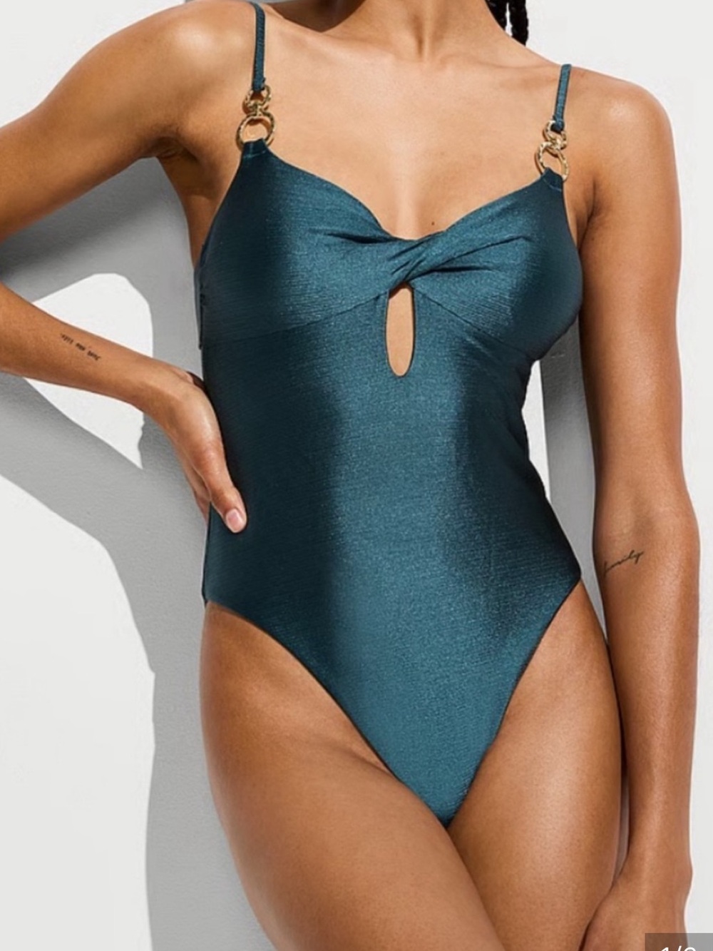 NEW! Victorias Secret Glam Rings shine one piece swimsuit
